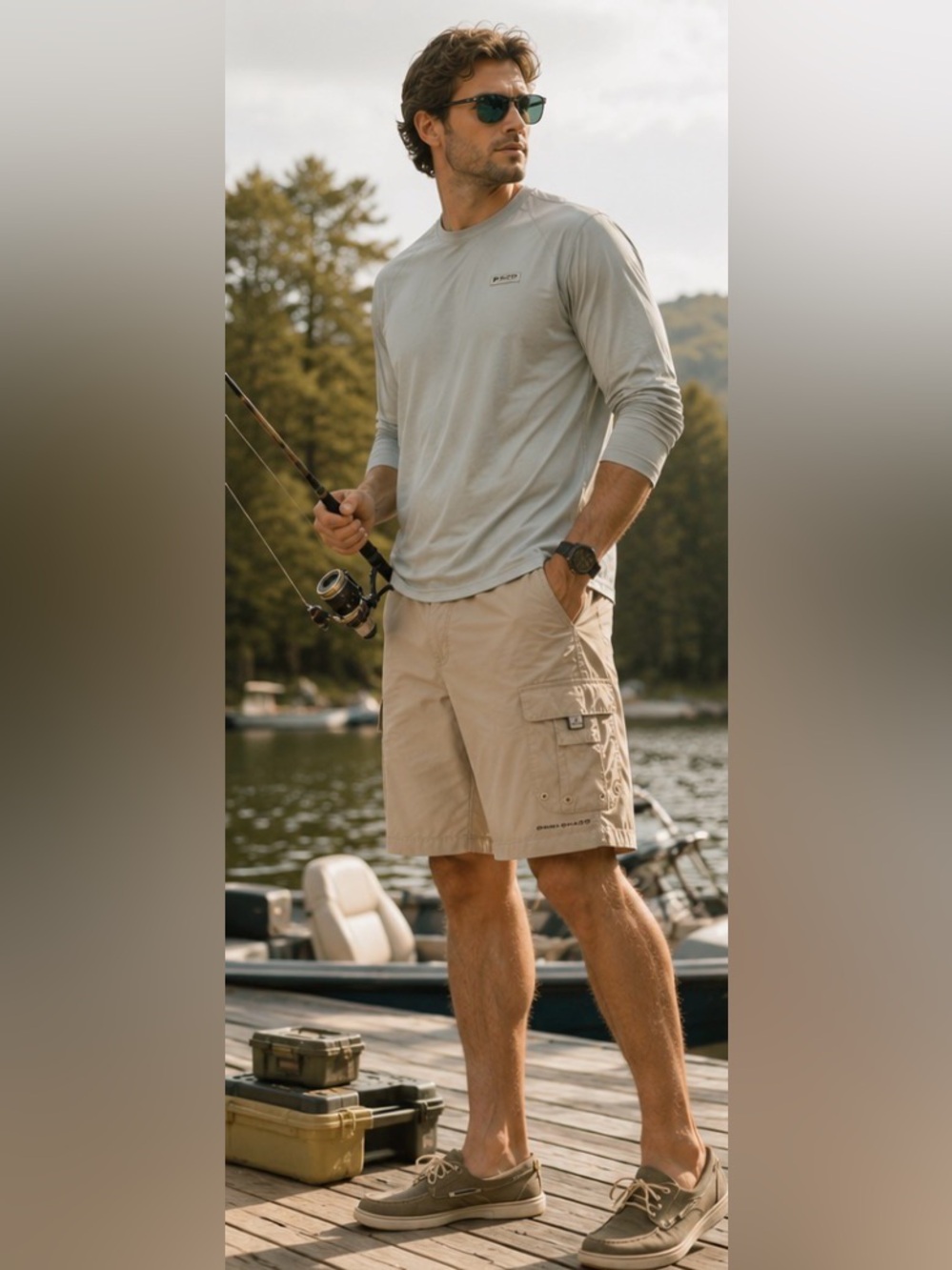 Men Columbia Omni Shade Cargo Short UPF Sun Protection Hiking Fishing Travel XL